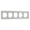 W0053117/ Рамка на 5 постов Werkel Senso дымчатый, стекло soft-touch
