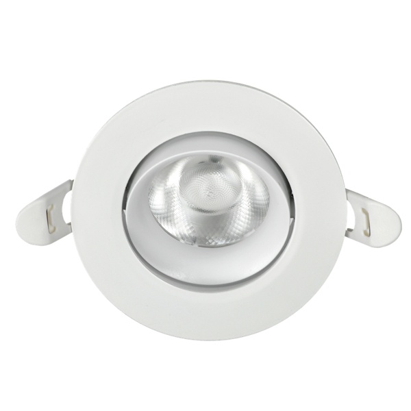 Светильник светодиодный поворотный ИЭК PRO ДВО 1812 7Вт 4000К 700Lm IP20 круг белый