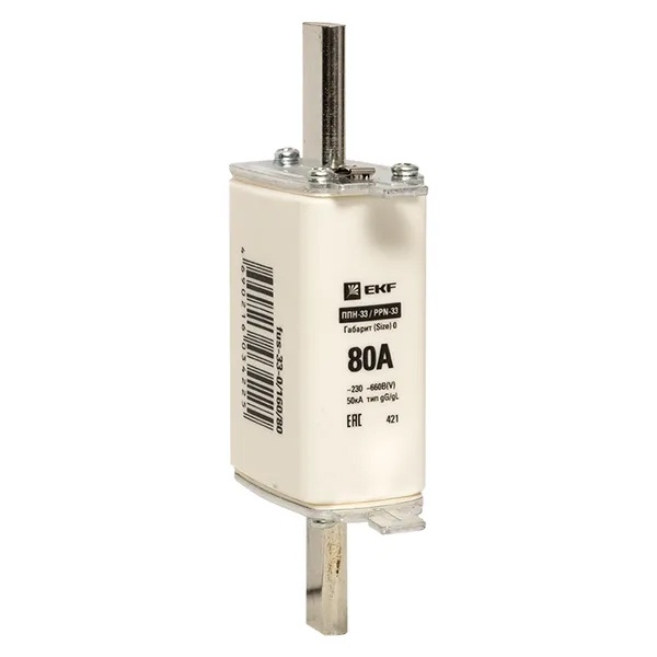 Плавкая вставка EKF ППН-33 160/ 80А габарит 0