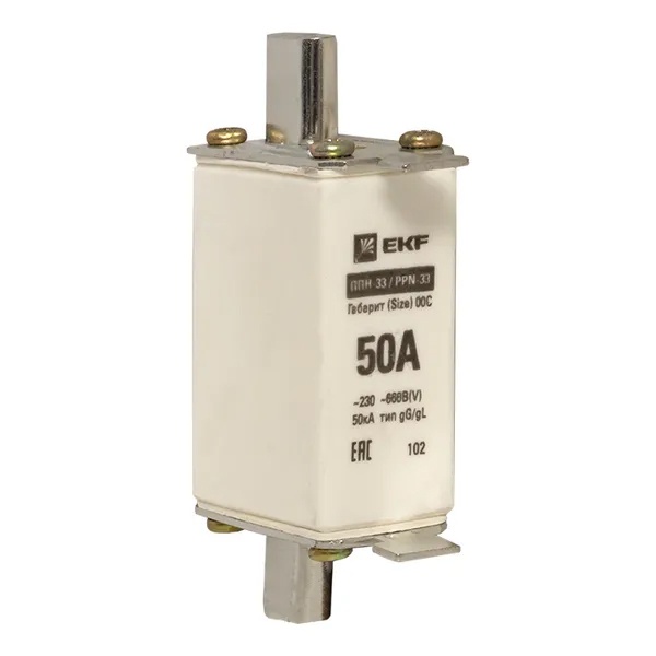 Плавкая вставка EKF ППН-33 100/ 50А габарит 00С