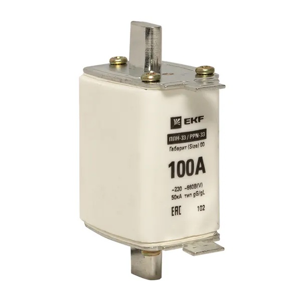 Плавкая вставка EKF ППН-33 160/100А габарит 00