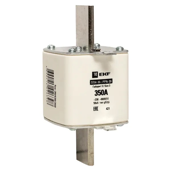 Плавкая вставка EKF ППН-39 630/350А габарит 3