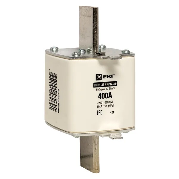 Плавкая вставка EKF ППН-39 630/400А габарит 3