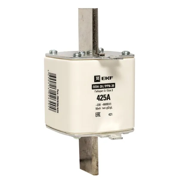 Плавкая вставка EKF ППН-39 630/425А габарит 3