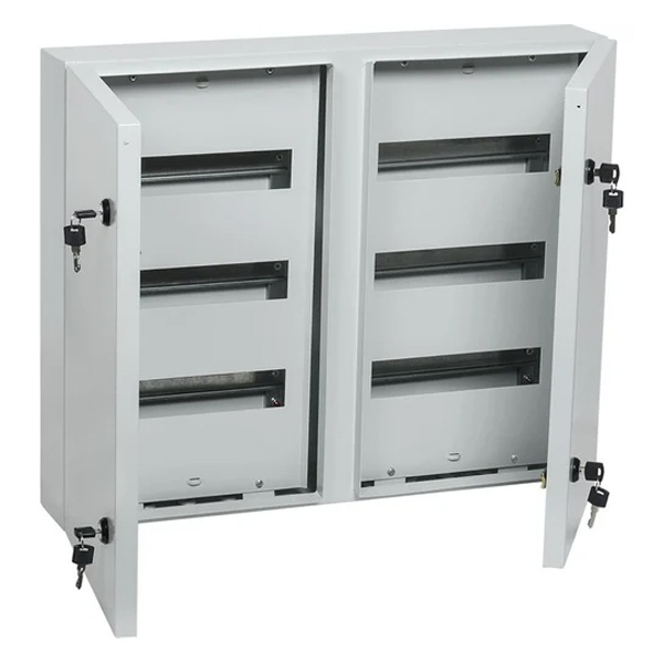 Щит металлический ИЭК TITAN 3 ЩРн-72 (2х3х12) модуля навесной 540х660х120 2 двери IP54 серый