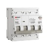 Дифавтомат EKF PROxima АВДТ-63N 3P+N 63А 100мА характеристика C тип АС трехфазный электронный 6кА (дифференциальный автомат, АВДТ)