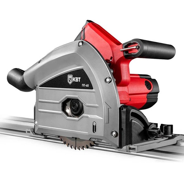 Пила циркулярная КВТ погружная ПП-60н Профи мощностью 1200 ВТ с направляющей шиной