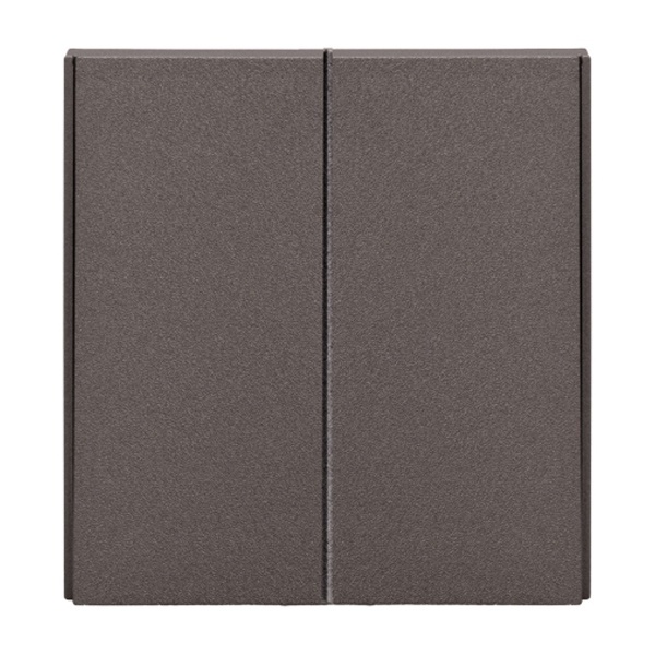 Переключатель двухклавишный Kranz Miele Strong 10А с рамкой графит