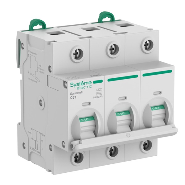 Автоматический выключатель SE Systeme9 С63А 3П 10кА 4,5м (автомат электрический)
