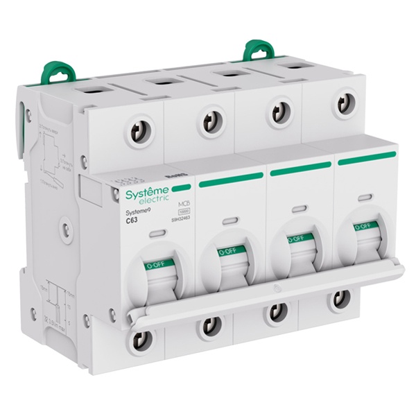 Автоматический выключатель SE Systeme9 С63А 4П 10кА 6м (автомат электрический)