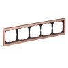 Рамка Systeme Electric ArtGallery Pure 5 постов металл, медь