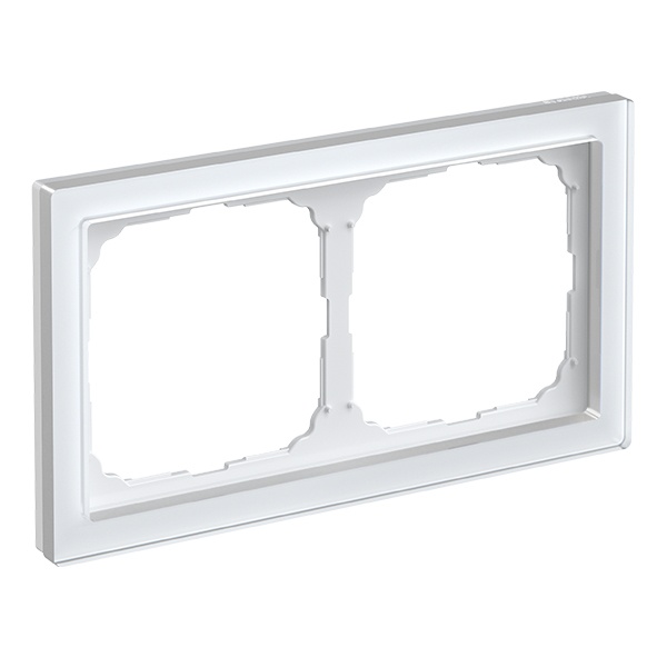 Рамка Systeme Electric ArtGallery Pure 2 поста органическое стекло, белый