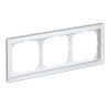 Рамка Systeme Electric ArtGallery Pure 3 поста органическое стекло, белый
