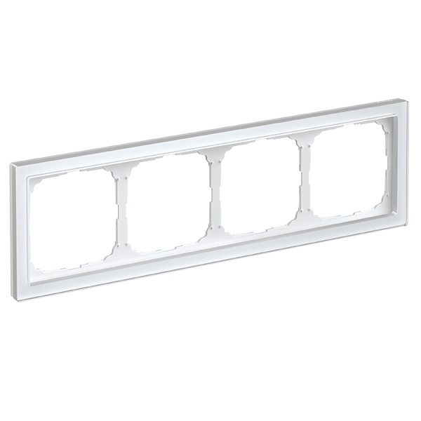 Рамка Systeme Electric ArtGallery Pure 4 поста органическое стекло, белый