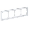 Рамка Systeme Electric ArtGallery Pure 4 поста органическое стекло, белый