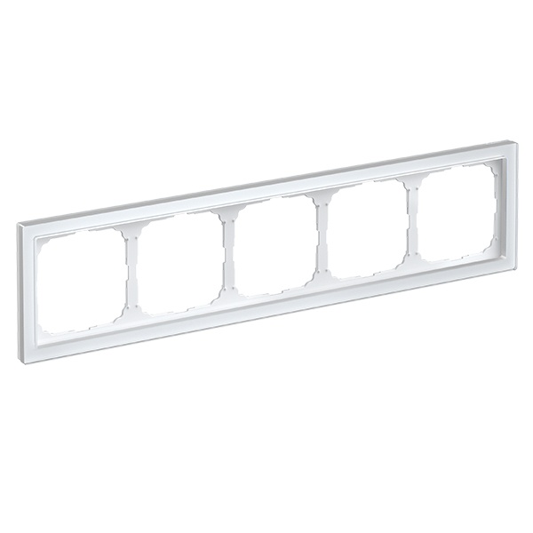 Рамка Systeme Electric ArtGallery Pure 5 постов органическое стекло, белый