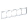 Рамка Systeme Electric ArtGallery Pure 5 постов органическое стекло, белый