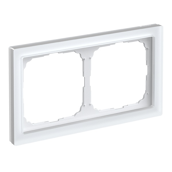 Рамка Systeme Electric ArtGallery Pure 2 поста органическое стекло, белый