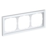 Рамка Systeme Electric ArtGallery Pure 3 поста органическое стекло, белый