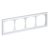 Рамка Systeme Electric ArtGallery Pure 4 поста органическое стекло, белый