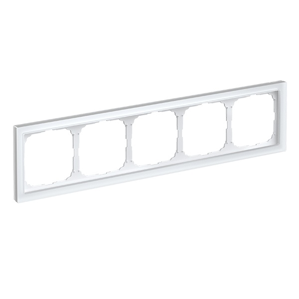 Рамка Systeme Electric ArtGallery Pure 5 постов органическое стекло, белый