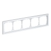 Рамка Systeme Electric ArtGallery Pure 5 постов органическое стекло, белый