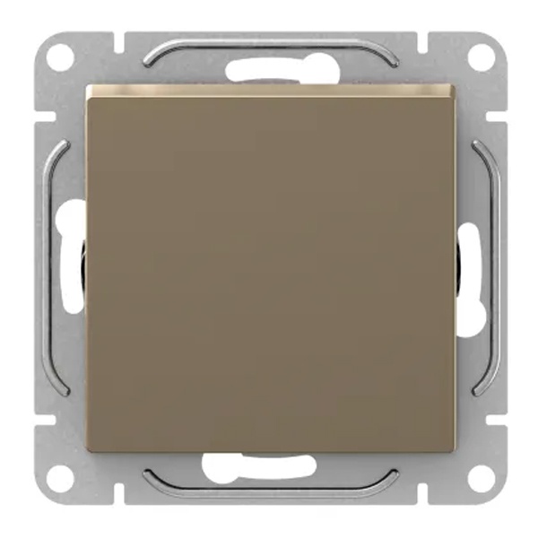 Механизм переключателя 1-клавишного EKF перекрестного 10А Эпика шампань