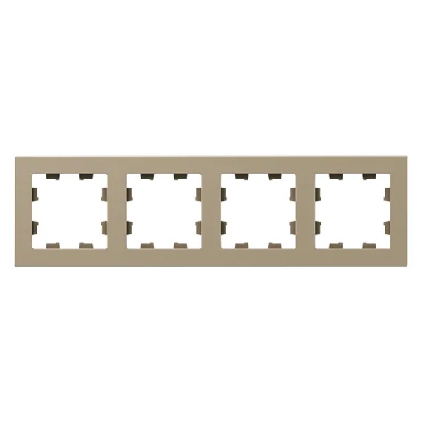 Рамка 4-местная EKF Эпика шампань