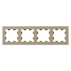 Рамка 4-местная EKF Эпика шампань