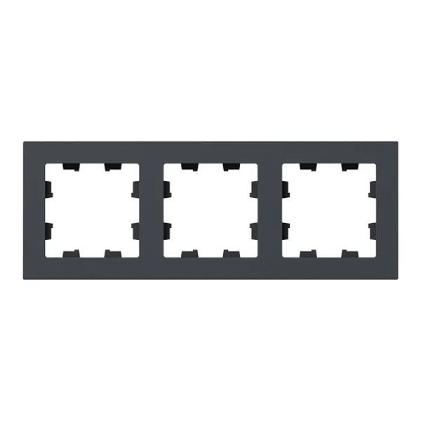 Рамка 3-местная EKF Эпика графит