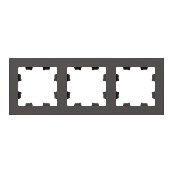 Рамка 3-местная EKF Эпика мокко