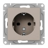 Механизм розетки EKF 2P+E 16А Эпика кремовый