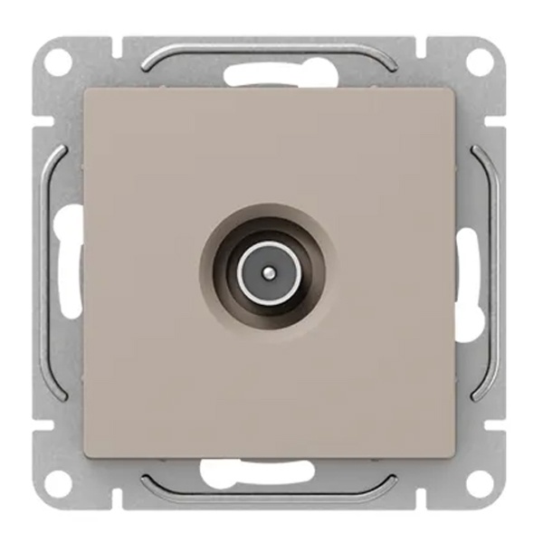 Механизм розетки EKF оконечный TV 5-862МГц Эпика кремовый