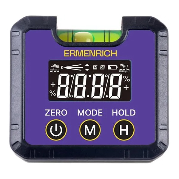 Цифровой уровень Ermenrich Verk LQ30 магнитный, градусы, проценты, миллиметры/метры, дюймы/футы