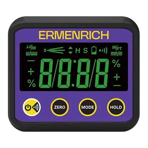Цифровой уровень Ermenrich Verk LQ40 магнитный, градусы, проценты, миллиметры/метры, дюймы/футы