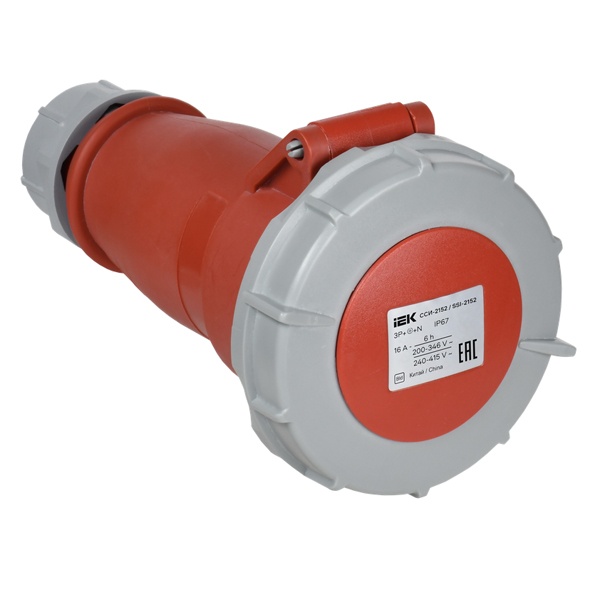 Розетка переносная ИЭК ССИ-2152 16А-6ч 380В 3P+PE+N IP67