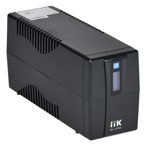 Источник бесперебойного питания ITK ELECTRA ET 600ВА/360Вт с АКБ 1х7AH USB 2хSchuko LCD