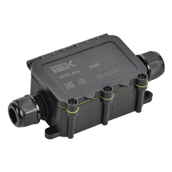Коробка распределительная ИЭК WTP-406 2 ввода герметичная 131х68х37 мм IP68