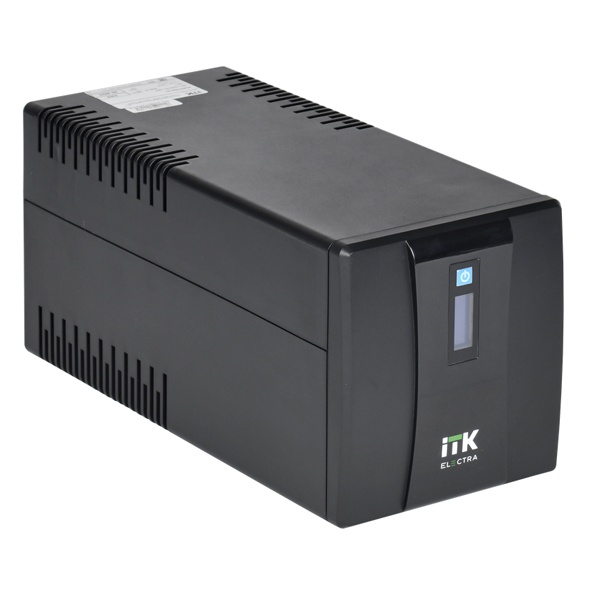 Источник бесперебойного питания ITK ELECTRA ET 1200ВА/720Вт с АКБ 2х7AH USB 4хSchuko LCD