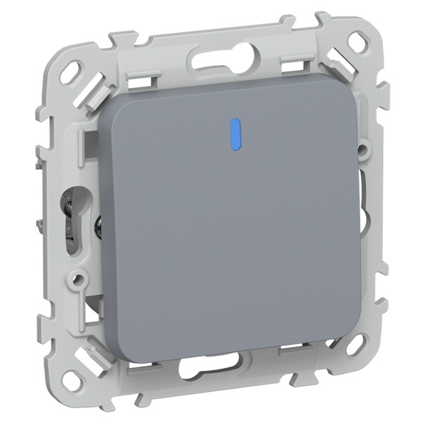 Выключатель одноклавишный с индикацией ИЭК FLITE ВС11-1-1-ФлМ 10А маренго