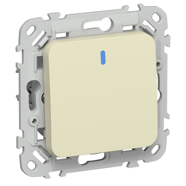 Выключатель одноклавишный с индикацией ИЭК FLITE ВС11-1-1-ФлН 10А навахо