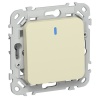 Выключатель одноклавишный с индикацией ИЭК FLITE ВС11-1-1-ФлН 10А навахо