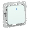 Выключатель одноклавишный с индикацией ИЭК FLITE ВС11-1-1-ФлХЛ 10А холодный лёд