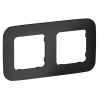 Рамка 2-местная ИЭК FLITE Artistic РУ-2-А-ФлЧ черный