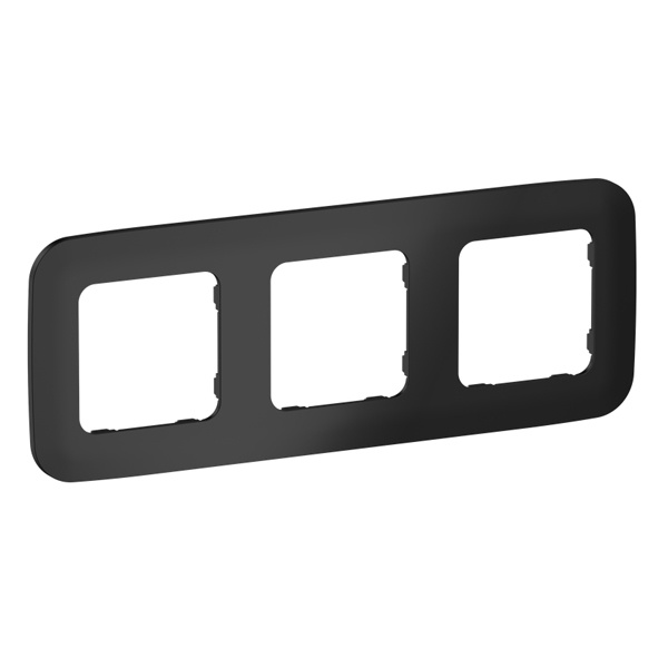 Рамка 3-местная ИЭК FLITE Artistic РУ-3-А-ФлЧ черный