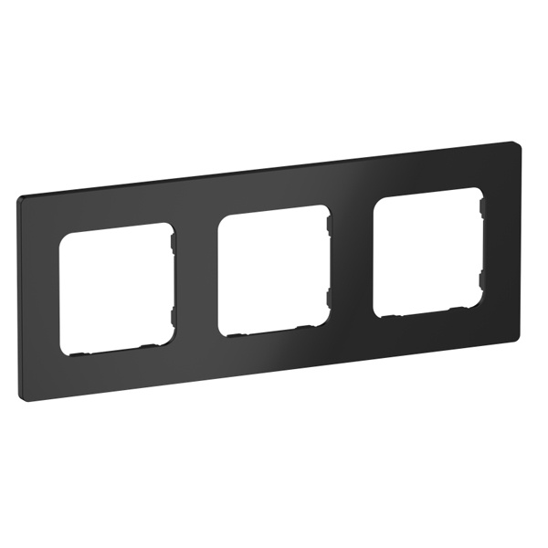 Рамка 3-местная ИЭК FLITE Classic РУ-3-К-ФлЧ черный