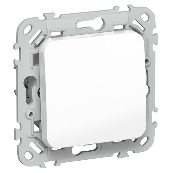 Переключатель одноклавишный ИЭК FLITE ВС61-1-0-ФлБ 10А белый