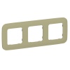 Рамка 3-местная ИЭК FLITE Artistic РУ-3-А-ФлО оливковый