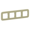 Рамка 4-местная ИЭК FLITE Artistic РУ-4-А-ФлО оливковый