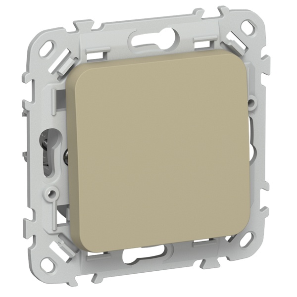 Выключатель кнопочный одноклавишный ИЭК FLITE ВС11-2-0-ФлХ 10А хаки